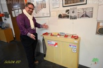 Eine erhaltene Speicherzelle erinnert an das Batterie-Speicherkraftwerk für das West-Berliner Inselnetz. (Bild: Natalia Siedler)