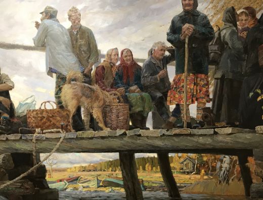 Tatiana Yushmanova, Ferry quay, 2003. Oil on canvas